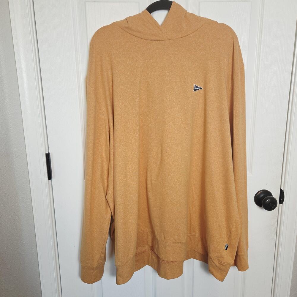 Breezy Golf Gimme Hoodie Men 4XL Orange Lightweight Performance Stretch Pullover